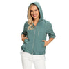 Women's Plus Size Windbreaker Short Hooded Jacket Spring And Autumn Loose Zipper Windbreaker