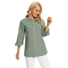 Women's Plus Size Windbreaker Mid-Length Round Neck Jacket Spring And Autumn Loose Zipper Windbreaker
