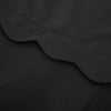 Women's Dress Solid Color Scalloped Neckline Hips-Wrapped Lady Fashion