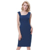 Women Magic V-neck Low-cut Sleeveless Bodycon Vest Party Pencil Dress Fashion