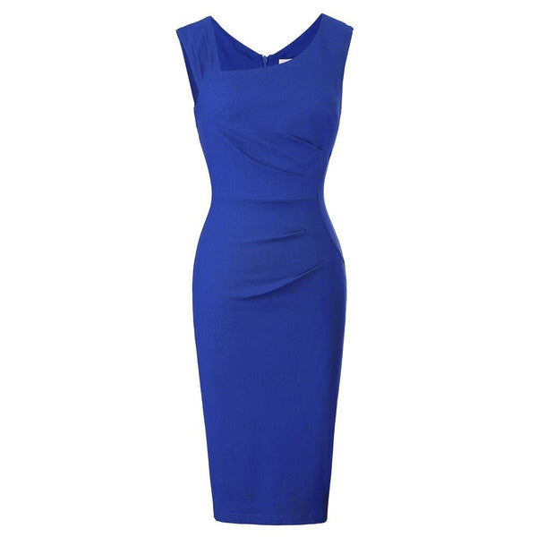 Women Magic V-neck Low-cut Sleeveless Bodycon Vest Party Pencil Dress Fashion