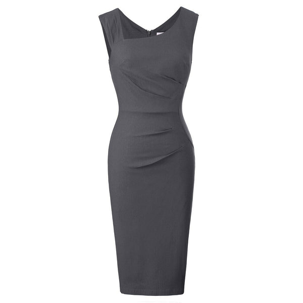 Women Magic V-neck Low-cut Sleeveless Bodycon Vest Party Pencil Dress Fashion