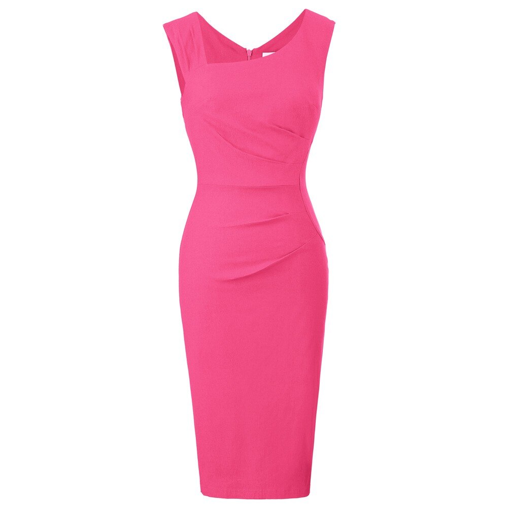 Women Magic V-neck Low-cut Sleeveless Bodycon Vest Party Pencil Dress Fashion