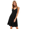 Grace Karin Women V-Neck Cami Dress U-Back Pleated Bodice Flared A-Line Dress Evening Party Formal Business Elegant Dress New