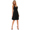 Grace Karin Women V-Neck Cami Dress U-Back Pleated Bodice Flared A-Line Dress Evening Party Formal Business Elegant Dress New