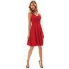 Grace Karin Women V-Neck Cami Dress U-Back Pleated Bodice Flared A-Line Dress Evening Party Formal Business Elegant Dress New