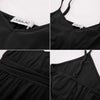 Summer Women Dresses Fashion Short Dress Spaghetti Straps V-Neck Pleated Waist A-Line Sexy Solid Ruched Slim A Line Swing Dress