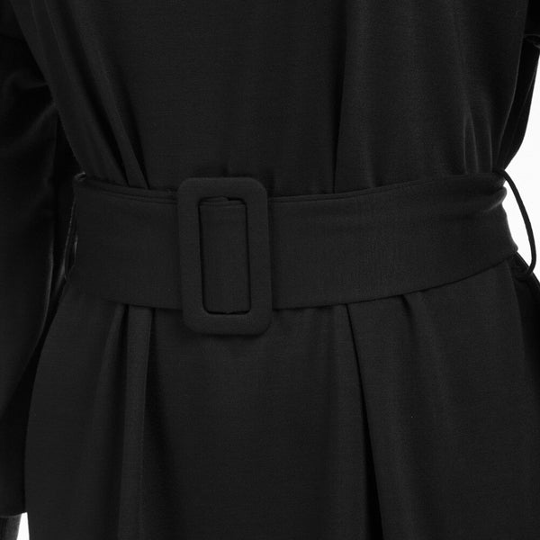 Grace Karin Summer Mini Dresses Women Belt Sashes Dress Long Lantern Sleeves Crew Neck Solid Color Retro Ladies A-Line Dress