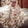 Wrap Dress Boho Floral Long Maxi Party Holiday Summer Beach Swing Sundress