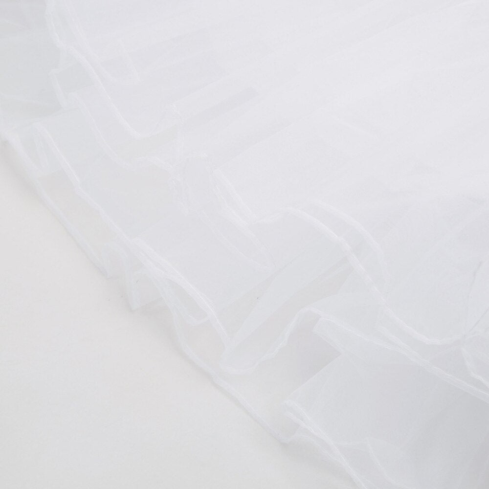 GK Women Spaghetti Strap dresses summer ladies elegant solid color 2-Layer Voile Vintage Dress Slip Petticoat Under A-line Dress