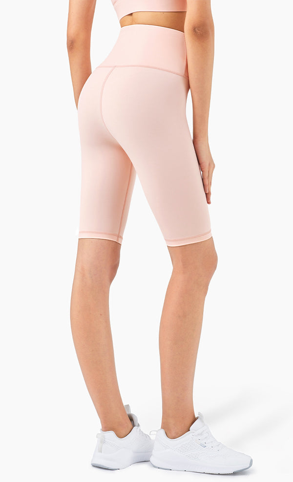 Second Skin Feel Workout Fitness Gym Biker Shorts Women High Waist Squat Proof Athletic Exercise Sport Shorts