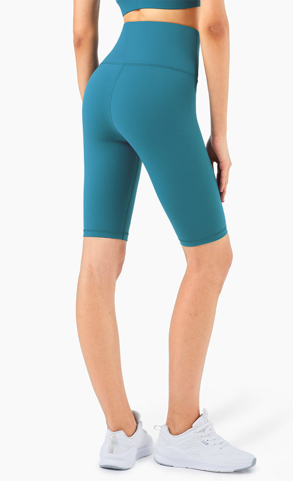 Second Skin Feel Workout Fitness Gym Biker Shorts Women High Waist Squat Proof Athletic Exercise Sport Shorts