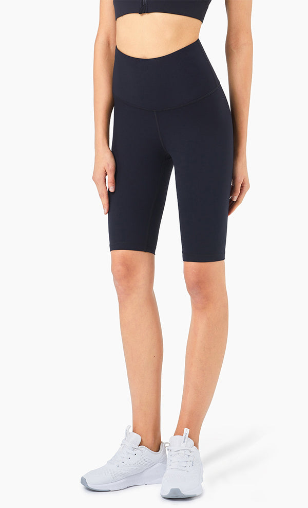 Second Skin Feel Workout Fitness Gym Biker Shorts Women High Waist Squat Proof Athletic Exercise Sport Shorts