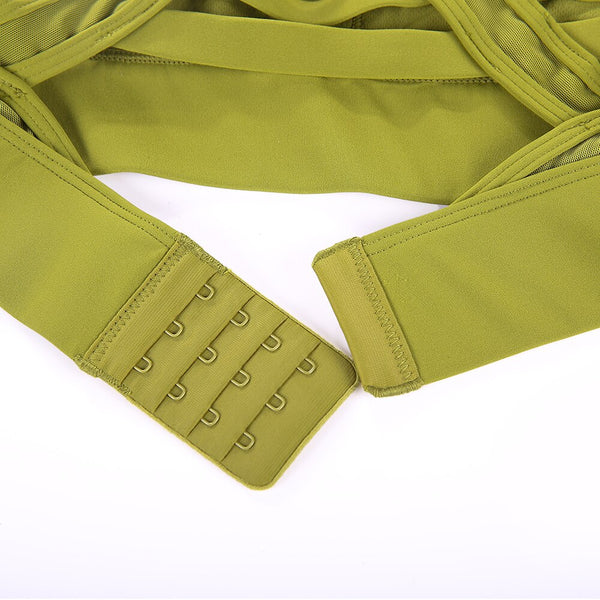 Women's Longline Strappy Yoga Bras High Impact Wirefree Padded Workout Sports Tops Activewear