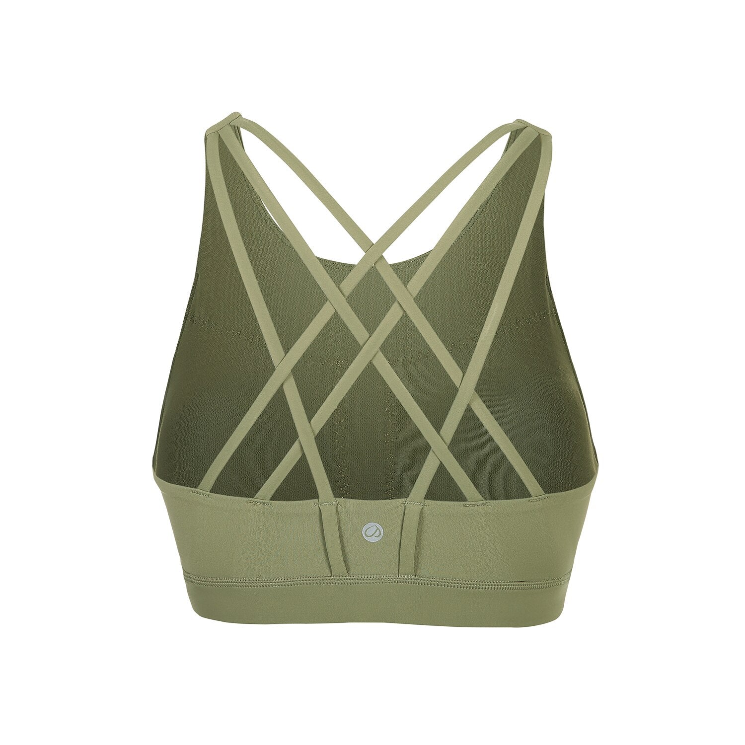 Women's Strappy Sports Bras High Neck Wirefree Yoga Bras Tops Padded with Built in Bra