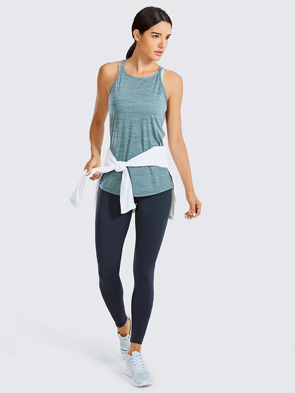 Women's Hugged Feeling Training Leggings 25 Inches - Compression Leggings with Pockets Tummy Control Workout Tights