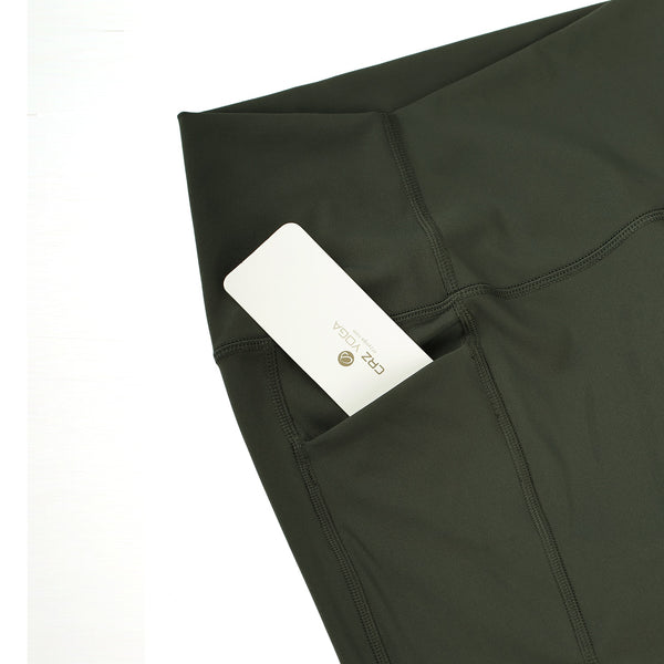 Naked Feeling Biker Shorts with Pockets - 8'' Women's High Waisted Yoga Shorts Fitness Running Shorts