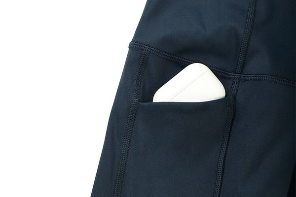 Naked Feeling Biker Shorts with Pockets - 8'' Women's High Waisted Yoga Shorts Fitness Running Shorts