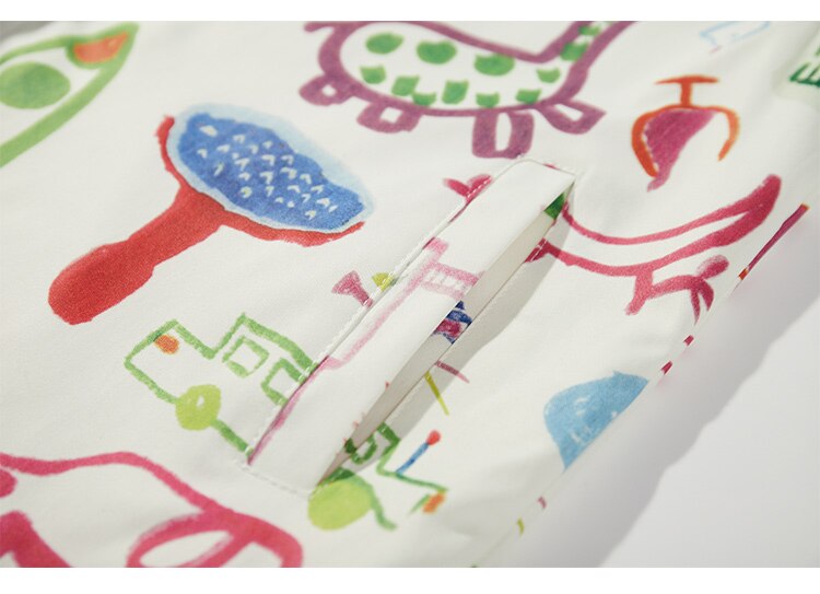 Jacket Men Colorful Graffiti Painting Print Zipper Coats Loose Casual Punk Cool Hip Hop Style Outwear Couple Streetwear