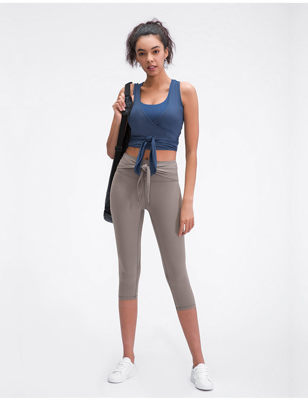 JUST A TIE Lightweight Dance Gym Tank Tops Women V-neck Workout Ballet Vest Crop Tops Soft Nylon Yoga Sleeveless Shirts