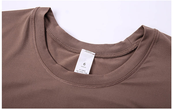 Loose Fit Sport Training Workout Long Sleeve Shirts Women Lightweight Anti-sweat Yoga Fitness Shirts with Thumb Hole