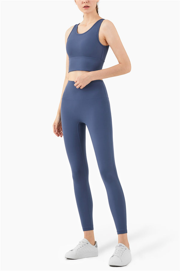 Mid Compression Second-skin Feel Gym Athletic Sport Tights Women NO Camel Toe Yoga Pants Fitness Workout Leggings S-XL