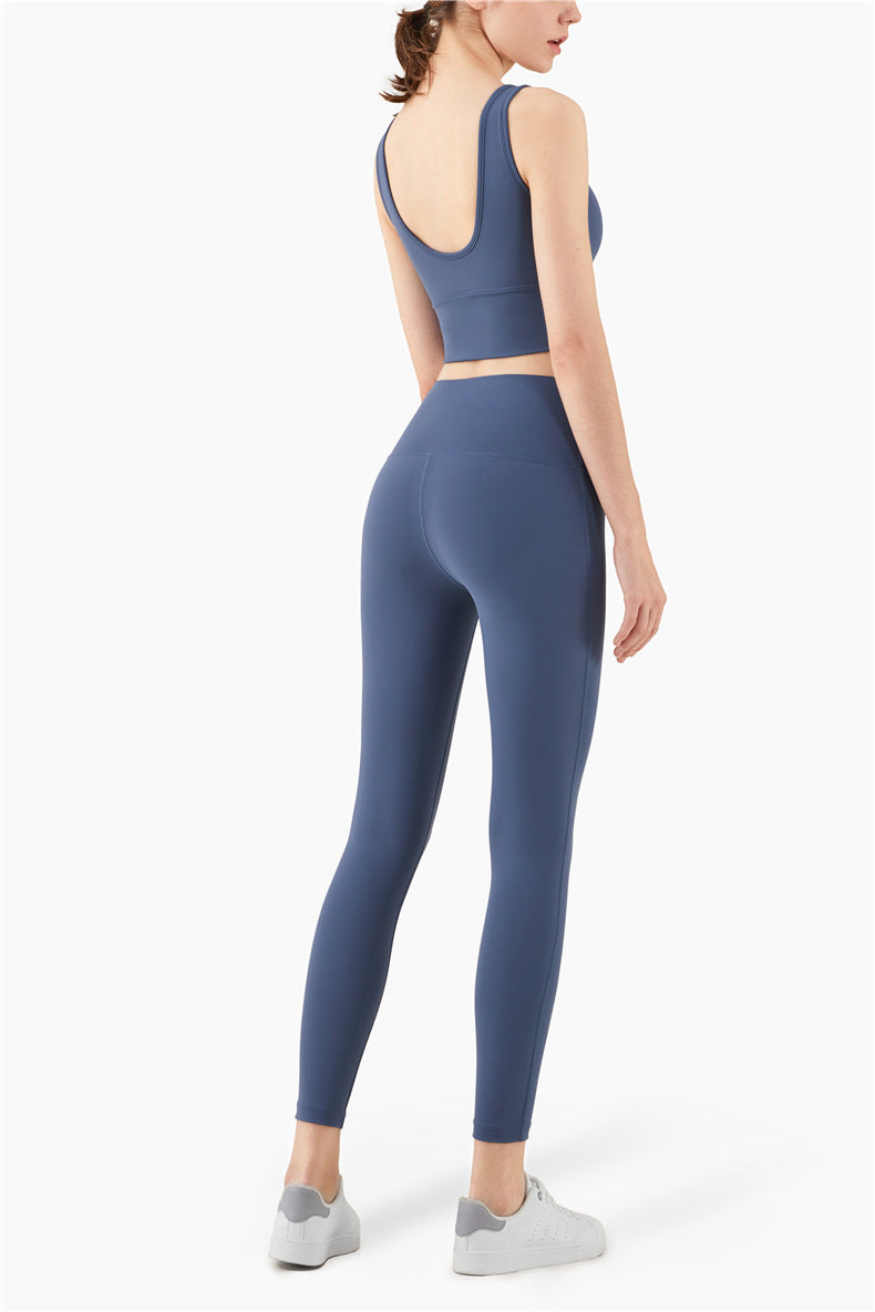 Mid Compression Second-skin Feel Gym Athletic Sport Tights Women NO Camel Toe Yoga Pants Fitness Workout Leggings S-XL