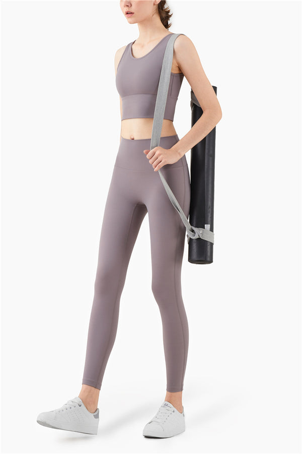 Mid Compression Second-skin Feel Gym Athletic Sport Tights Women NO Camel Toe Yoga Pants Fitness Workout Leggings S-XL