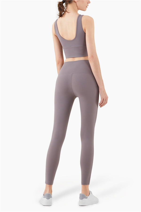 Mid Compression Second-skin Feel Gym Athletic Sport Tights Women NO Camel Toe Yoga Pants Fitness Workout Leggings S-XL