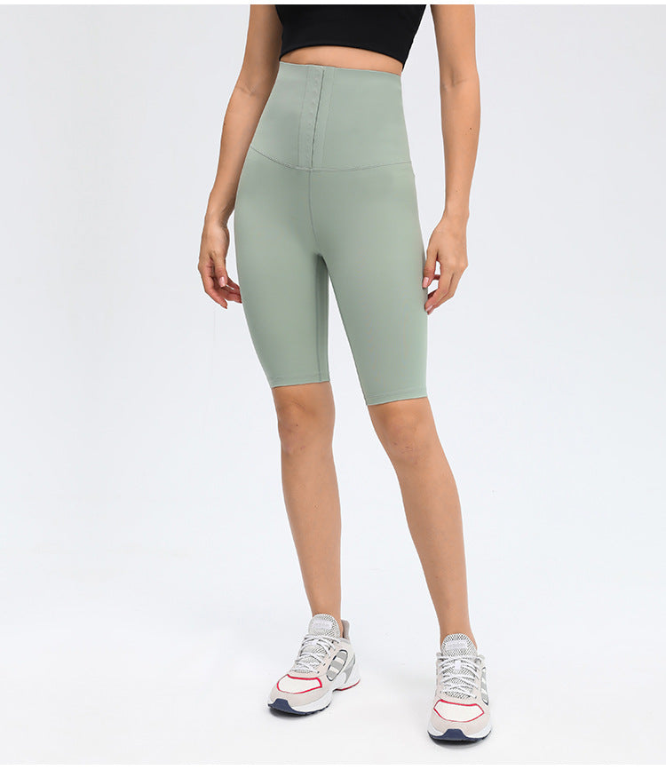 Sport Training Biker Shorts Women High Waist Stretch Workout Yoga Fitness Shorts 10"