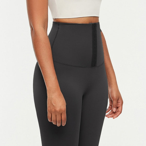 Hook Closure Metallic Yoga Pants Sport Leggings Women Naked Feel Anti Cellulite Workout Gym Athletic Leggings S-XL