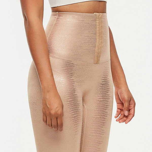 Hook Closure Metallic Yoga Pants Sport Leggings Women Naked Feel Anti Cellulite Workout Gym Athletic Leggings S-XL