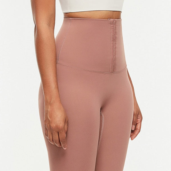 Hook Closure Metallic Yoga Pants Sport Leggings Women Naked Feel Anti Cellulite Workout Gym Athletic Leggings S-XL