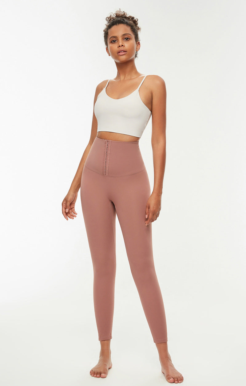 Hook Closure Metallic Yoga Pants Sport Leggings Women Naked Feel Anti Cellulite Workout Gym Athletic Leggings S-XL