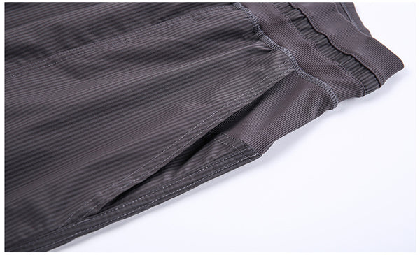 STRIPE Mid Waist Drawstring Sport Gym Joggers Women Loose Fit Fitness Workout Joggers with Pocket Leisure Sweatpants