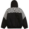 Winter Jacket Men Plaid Print Zipper Pockets Hooded Padded Coat Couple High Street Casual All-match Warm Parkas Outwear