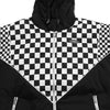 Winter Jacket Men Plaid Print Zipper Pockets Hooded Padded Coat Couple High Street Casual All-match Warm Parkas Outwear
