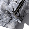 Parka Jacket Men Letter Tie Dye Print Zipper Sleeve Hooded Jackets Coat Winter Harajuku Hip Hop Warm Padded Outwear Men