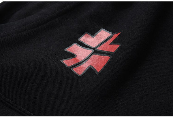 Harajuku Hoodies Men Japanese Ukiyo-e Anime Comics Girl Printed Hooded Pullover Sweatshirt High Street Baggy Streetwear