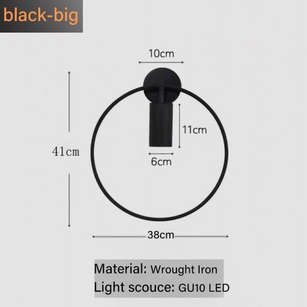 Nordic Minimalism Light luxury GU10 LED wall lamp indoor bedroom bedside living room sconces loft aisle lighting fixture