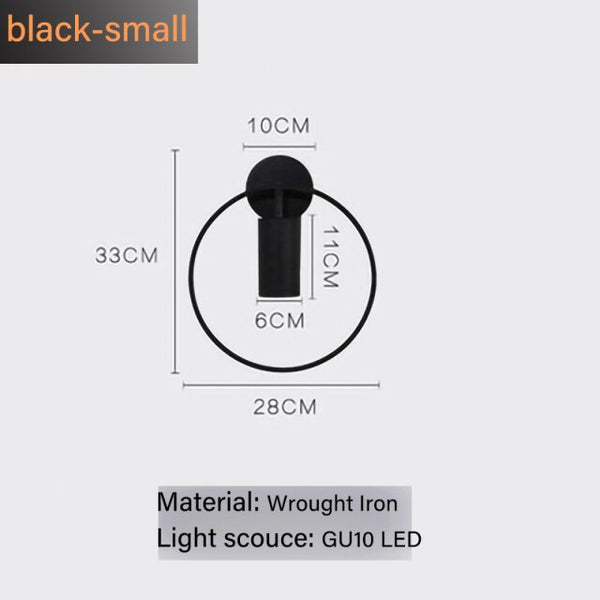 Nordic Minimalism Light luxury GU10 LED wall lamp indoor bedroom bedside living room sconces loft aisle lighting fixture