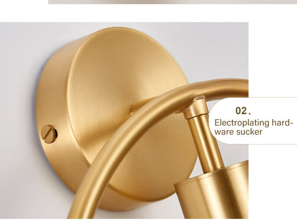 Nordic Simplicity LED wall lamp GU10 indoor bedroom bedside living room wall sconce Light extravagance Creativity light fixture