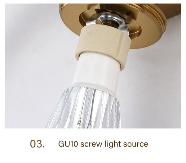 Nordic Simplicity LED wall lamp GU10 indoor bedroom bedside living room wall sconce Light extravagance Creativity light fixture