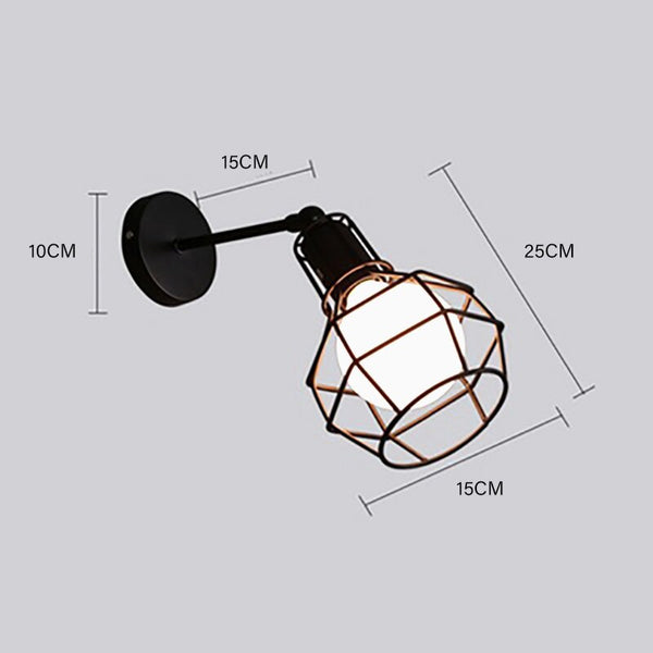 Retro Industrial style LED wall lamp American rural restaurant lighting indoor bedroom living room aisle corridor light Fixture