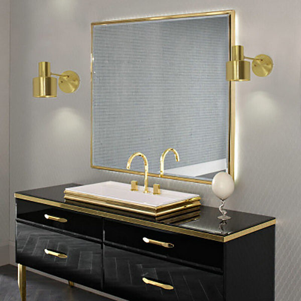 Northern Europe modern Simplicity LED wall lamp bedroom bathroom mirror all bronze wall lamp living room bedside decoration lamp