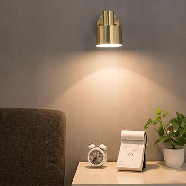 Northern Europe modern Simplicity LED wall lamp bedroom bathroom mirror all bronze wall lamp living room bedside decoration lamp