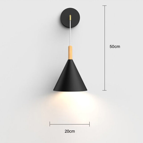 Nordic modern E27 LED wall lamp Creative simplicity sconces light indoor home kitchen bedside bedroom living room decoration