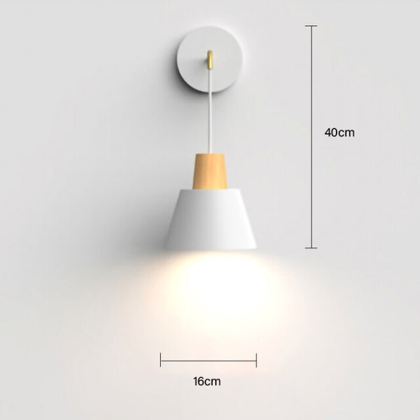 Nordic modern E27 LED wall lamp Creative simplicity sconces light indoor home kitchen bedside bedroom living room decoration