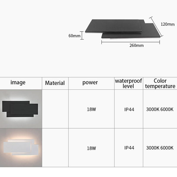 Modern Creativity LED wall lamp Simplicity aluminum Acrylic sconces light indoor home bedroom bedside living room kitchen aisle