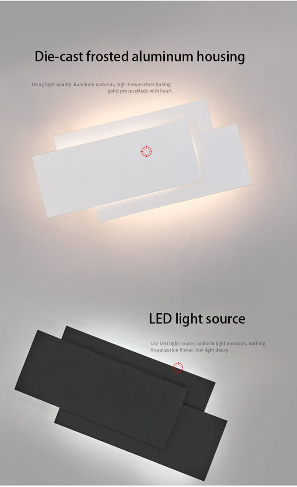 Modern Creativity LED wall lamp Simplicity aluminum Acrylic sconces light indoor home bedroom bedside living room kitchen aisle